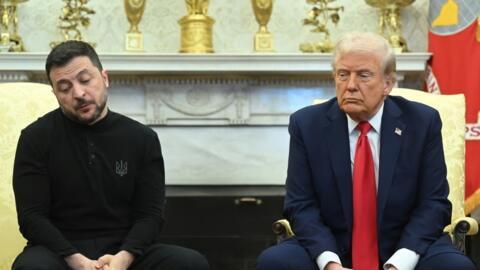 دونالد ترامب وفولوديمير زيلينسكي في البيت الأبيض في 28/02/2025