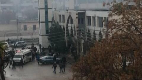 صورة من موقع الانفجار.