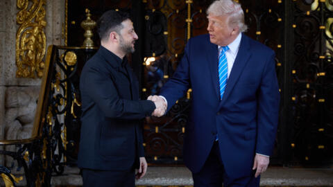 ترامب مستقبلا زيلينسكي في فلوريدا في 28/12/2025