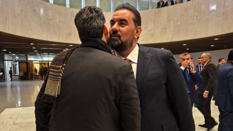 القيادي في حزب "تقدم" السني هيبت الحلبوسي ورئيس البرلمان العراقي الجديد.