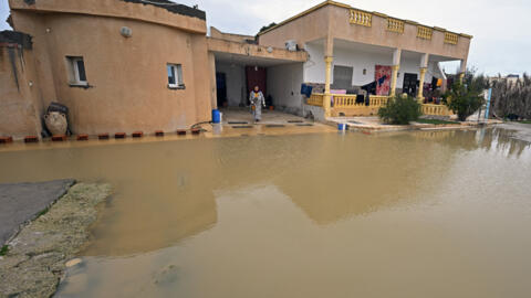 سيول جارفة في سيدي عامور بالقرب من العاصمة تونس (20/01/2026)