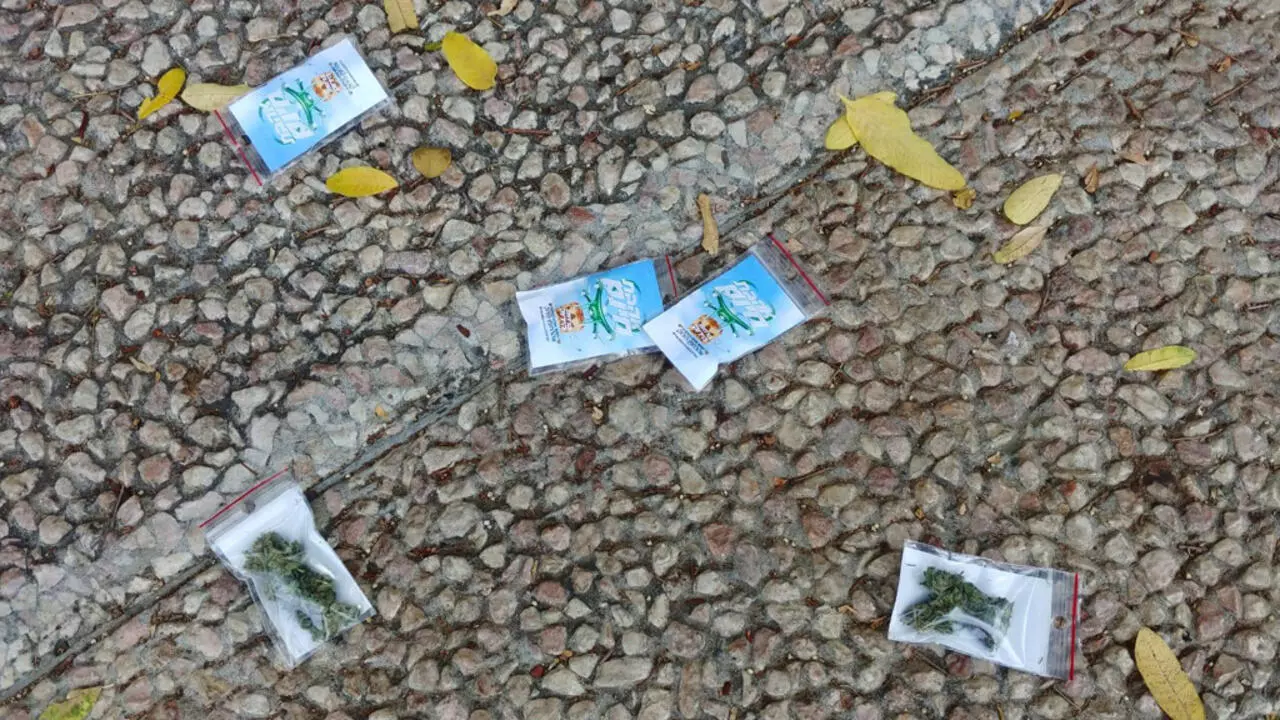 أكياس من الحشيش في تل أبيب