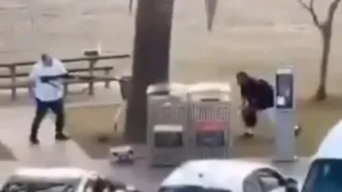 لقطة شاشة من مقطع الفيديو.