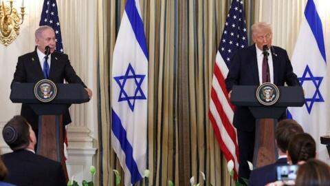 ترامب ونتنياهو في البيت الأبيض في واشنطن العاصمة، الولايات المتحدة، 29 سبتمبر/أيلول 2025.